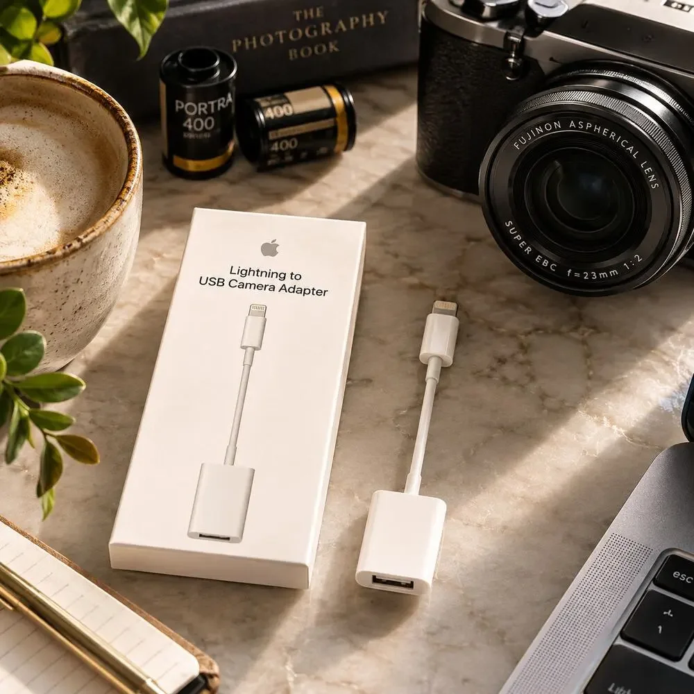 Apple Lightning to USB Camera Adapter Genuine OEM White MD821AM/A